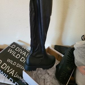 Wedge heel boots